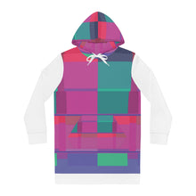 Carica l'immagine nel visualizzatore di Gallery, Abito con cappuccio linea -Arcani maggiori verde rosa-