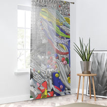 Carica l'immagine nel visualizzatore di Gallery, Tenda con stampa artistica dalla collezione-IL VENTO IL SOLE