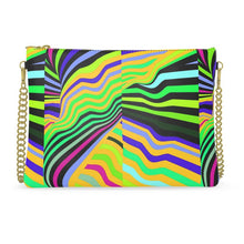 Carica l'immagine nel visualizzatore di Gallery, Borsa artistica a tracolla con catena linea Mai invisibili