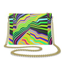 Carica l'immagine nel visualizzatore di Gallery, Borsa artistica a tracolla con catena linea Mai invisibili