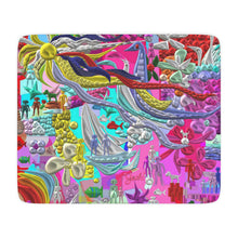 Load image into Gallery viewer, Coperta con stampa artistica linea-Vita sottomarina-