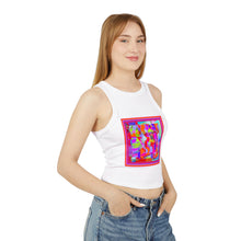 Load image into Gallery viewer, Colorful Abstract Art Racer Tank Top for Women | Summer Style, Yoga, Festival Wear, Gift, Casual Outfit