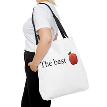 Load image into Gallery viewer, Graphic Tote Bag – "RED COLOR" Cosmetic Makeup Print