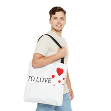 Load image into Gallery viewer, Graphic Tote Bag – "RED COLOR" Cosmetic Makeup Print