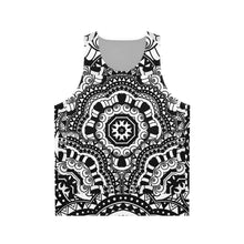 Load image into Gallery viewer, Mandala Black & White All-Over Print Tank Top
