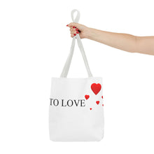 Load image into Gallery viewer, Graphic Tote Bag – "RED COLOR" Cosmetic Makeup Print