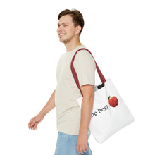 Load image into Gallery viewer, Graphic Tote Bag – "RED COLOR" Cosmetic Makeup Print