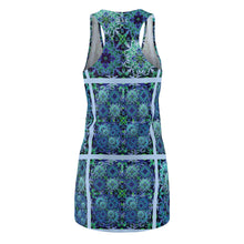 Carica l'immagine nel visualizzatore di Gallery, Dress with summer art print designed by Laila Lago & C. by Iannilli Antonella