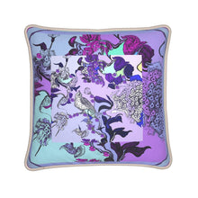 Carica l'immagine nel visualizzatore di Gallery, Cuscino in seta linea Il paradiso segreto