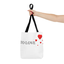 Load image into Gallery viewer, Graphic Tote Bag – "RED COLOR" Cosmetic Makeup Print
