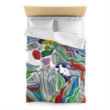 Carica l'immagine nel visualizzatore di Gallery, Copripiumino con stampa artistica linea-Mistery-