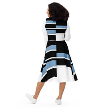 Carica l'immagine nel visualizzatore di Gallery, All-over print long sleeve midi dress Laila Lago & C. by I.A.