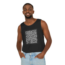 Carica l'immagine nel visualizzatore di Gallery, Abstract Monochrome Square Tank — Geometric Black & White Art