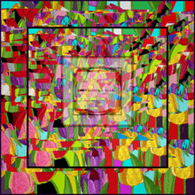 Load image into Gallery viewer, Foulard in seta linea Tulips