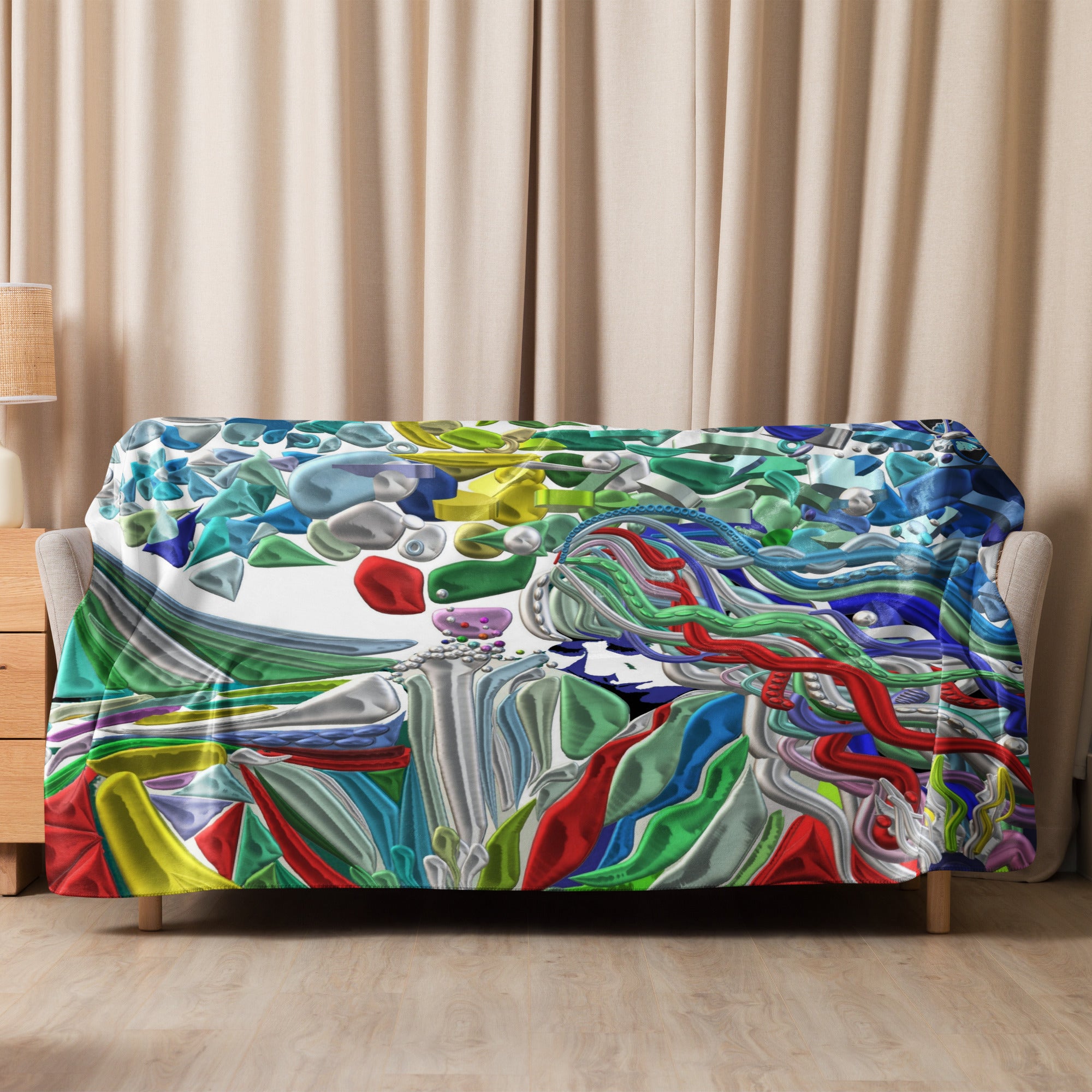 Sherpa blanket con stampa artistica linea-Mistery- – Iannilli Antonella, image size:2000x2000