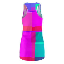 Carica l'immagine nel visualizzatore di Gallery, Dress with summer art print designed by Laila Lago & C. by Iannilli Antonella