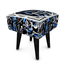 Carica l'immagine nel visualizzatore di Gallery, Elegante sgabello con stampa artistica linea I fluttuanti