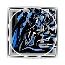 Carica l'immagine nel visualizzatore di Gallery, Elegante sgabello con stampa artistica linea I fluttuanti