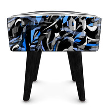 Carica l'immagine nel visualizzatore di Gallery, Elegante sgabello con stampa artistica linea I fluttuanti