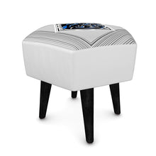 Carica l'immagine nel visualizzatore di Gallery, Elegante sgabello con stampa artistica linea I fluttuanti