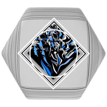 Carica l'immagine nel visualizzatore di Gallery, Elegante sgabello con stampa artistica linea I fluttuanti