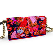 Carica l'immagine nel visualizzatore di Gallery, Borsa in pelle con stampa fiorita linea I fiori  ( Realizzata a mano da esperti pellettieri )