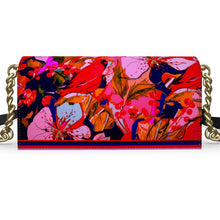 Carica l'immagine nel visualizzatore di Gallery, Borsa in pelle con stampa fiorita linea I fiori  ( Realizzata a mano da esperti pellettieri )