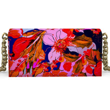 Carica l'immagine nel visualizzatore di Gallery, Borsa in pelle con stampa fiorita linea I fiori  ( Realizzata a mano da esperti pellettieri )