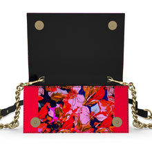 Carica l'immagine nel visualizzatore di Gallery, Borsa in pelle con stampa fiorita linea I fiori  ( Realizzata a mano da esperti pellettieri )