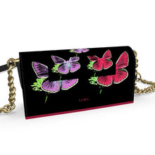 Load image into Gallery viewer, Borsa elegante in pelle linea Farfalle