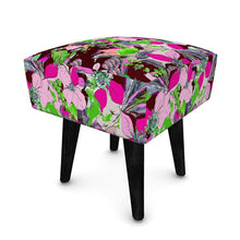 Load image into Gallery viewer, Sgabello con stampa artistica linea I fiori