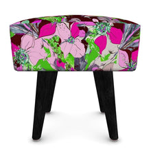 Load image into Gallery viewer, Sgabello con stampa artistica linea I fiori