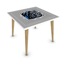 Carica l'immagine nel visualizzatore di Gallery, Tavolino con stampa artistica linea I fluttuanti