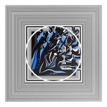 Carica l'immagine nel visualizzatore di Gallery, Tavolino con stampa artistica linea I fluttuanti