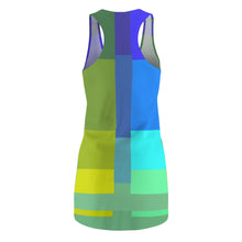 Carica l'immagine nel visualizzatore di Gallery, Dress with summer art print designed by Laila Lago & C. by Iannilli Antonella