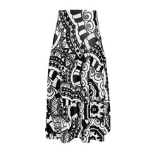 Carica l'immagine nel visualizzatore di Gallery, Gonna in seta linea Multi grafica