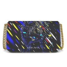 Carica l'immagine nel visualizzatore di Gallery, Borsa in pelle con catena dorata linea La strada delle fiabe