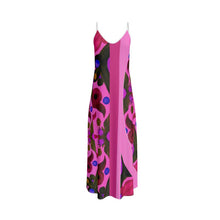 Carica l'immagine nel visualizzatore di Gallery, Abito lungo elegante linea mare Acquarelli