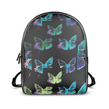 Carica l'immagine nel visualizzatore di Gallery, Zaino in pelle testurizzata linea -Farfalle