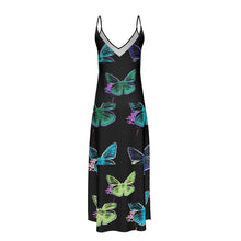 Carica l'immagine nel visualizzatore di Gallery, Abito lungo  linea Farfalle