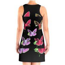 Load image into Gallery viewer, Abito elegante smanicato linea Farfalle