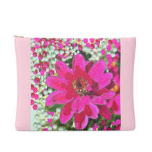 Load image into Gallery viewer, Pochette in pelle con stampa linea Le margherite