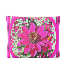 Load image into Gallery viewer, Pochette in pelle con stampa linea Le margherite