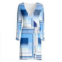 Carica l'immagine nel visualizzatore di Gallery, Abito incrociato con cintura linea Gradazioni