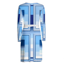 Carica l'immagine nel visualizzatore di Gallery, Abito incrociato con cintura linea Gradazioni