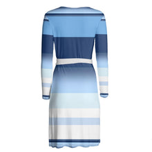 Carica l'immagine nel visualizzatore di Gallery, Abito incrociato con cintura linea Gradazioni