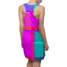 Carica l'immagine nel visualizzatore di Gallery, Dress with summer art print designed by Laila Lago & C. by Iannilli Antonella