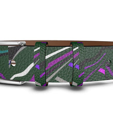 Carica l'immagine nel visualizzatore di Gallery, Cintura in pelle collezione Arte  (Fatta a mano su ordinazione)