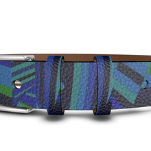 Carica l'immagine nel visualizzatore di Gallery, Cintura in pelle collezione Arte   (Fatta a mano su ordinazione)