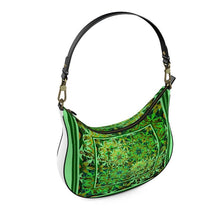 Carica l'immagine nel visualizzatore di Gallery, Elegante borsa in pelle a spalla collezione Acquarelli verdi